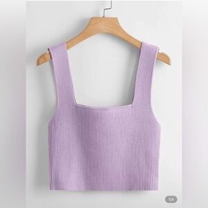 NWT Lavender Ribbed Tank Top